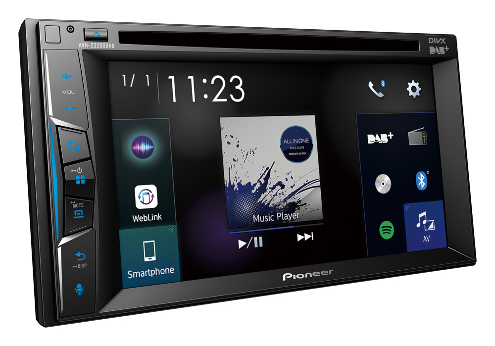 Pioneer AVH-Z3200DAB 2din 6.8' dvd , apple, car play , android auto , radio DAB