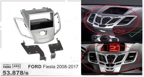 Πρόσοψη Ford Fiesta (JA8/JR8) '08> (Χωρίς βοηθητική οθόνη)