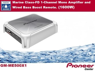 PIONEER GM-ME500X1 ενισχυτής Marine Class-FD 1-Channel Mono Amplifier and Wired Bass Boost Remote. (1600W)
